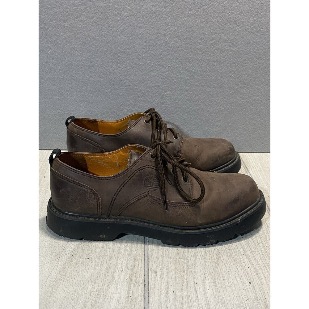 Timberlands Means Waterproof Leather Shoes Brown Size 8M